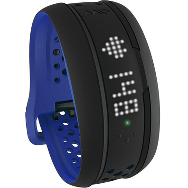 Mio FUSE Wristband activity tracker LED Kabellos Schwarz, Blau