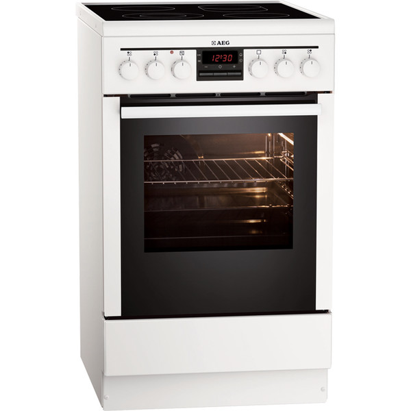 AEG 47095VD-WN Freestanding cooker Induction hob A Белый кухонная плита