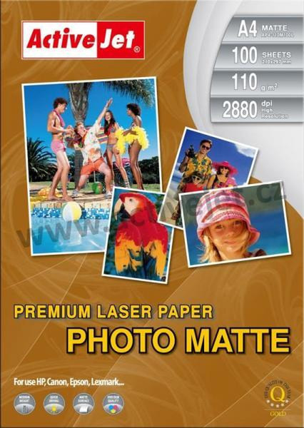 ActiveJet LASER Premium Matte Photo A4 Матовый Белый фотобумага