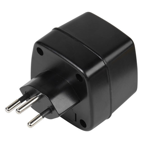 Vivanco TA D/CH-N Type J (CH) Type F (Schuko) Black power plug adapter