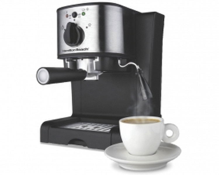 Hamilton Beach 40791-IN Espressomaschine 0.9l Schwarz, Metallisch Kaffeemaschine