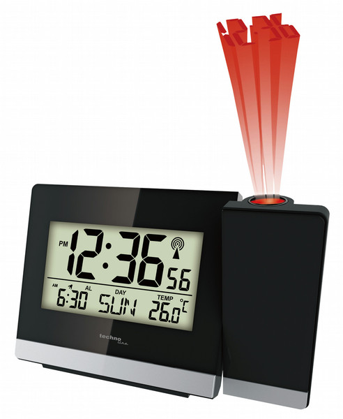 Technoline WT 536 Digital table clock Black table clock
