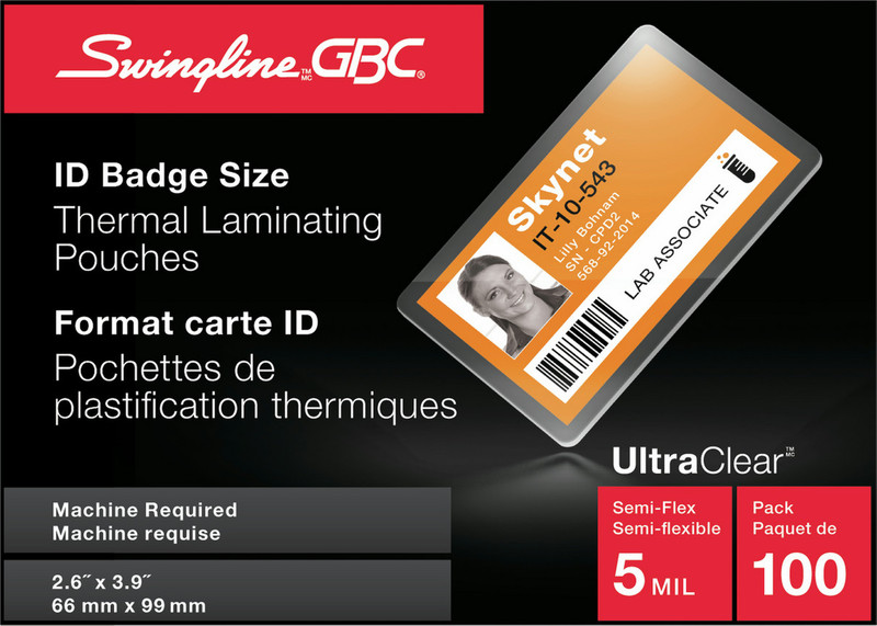 Swingline GBC UltraClear Laminating Pouches 100Stück(e) Laminierhülle