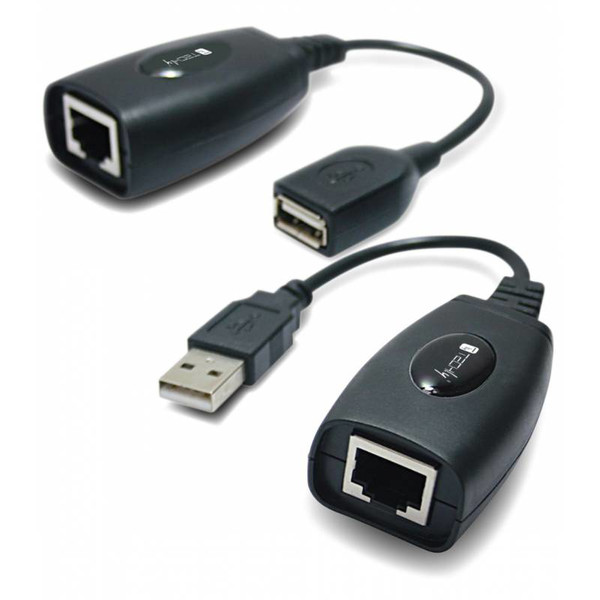 Techly USB Extender 50m on Cat5e/6 Cable IUSB-EXTENDTY