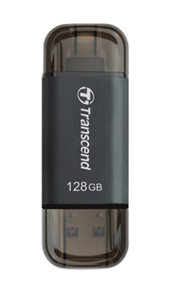 Transcend JetFlash JetDrive Go 300 128GB 128ГБ USB 3.0/Lightning Черный USB флеш накопитель