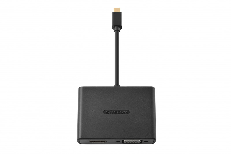 Sitecom CN-347 Mini DisplayPort HDMI + VGA Черный кабельный разъем/переходник