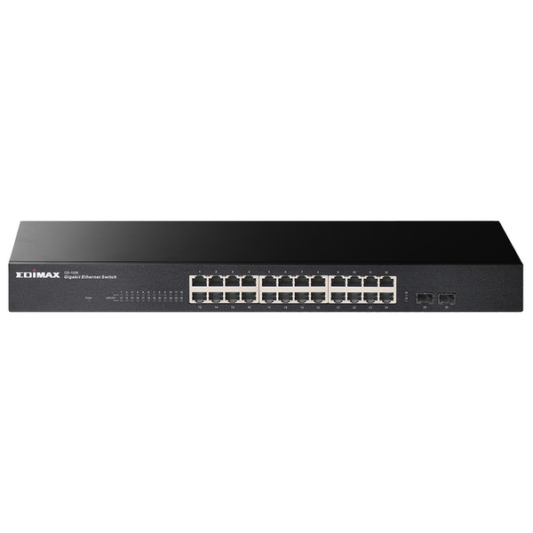 Edimax GS-1026 V2 ungemanaged Gigabit Ethernet (10/100/1000) Schwarz Netzwerk-Switch