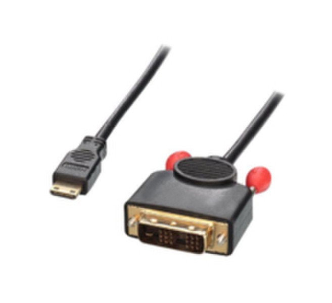 Microconnect 1m Mini HDMI - DVI-D 1м Mini-HDMI DVI-D Черный