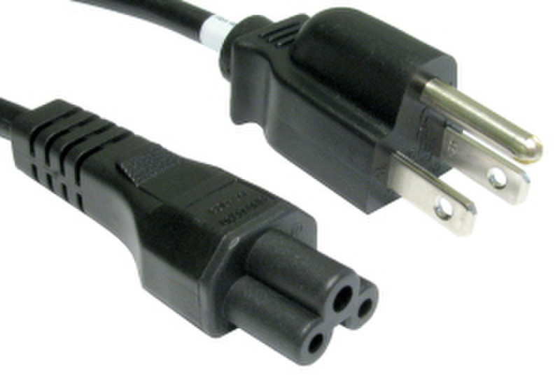 Cables Direct RB-500W 2m C5 coupler Black power cable