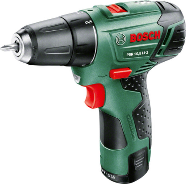 Bosch PSR 10,8 LI-2 Pistol grip drill Lithium-Ion (Li-Ion) 1.5Ah 950g Green