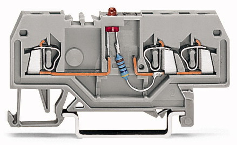 Wago 279-674/281-413 3P Grey electrical terminal block