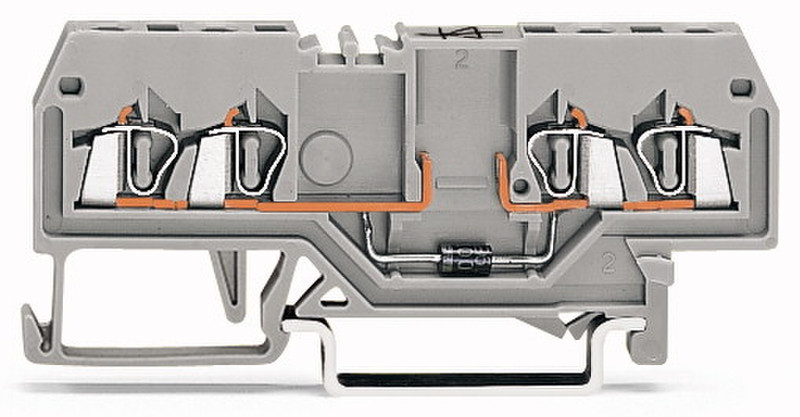 Wago 279-815/281-410 4P Grau Elektrischer Anschlussblock