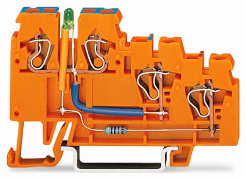 Wago 270-564/281-483 4P Orange electrical terminal block