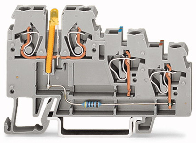 Wago 270-560/281-507 4P Grey electrical terminal block