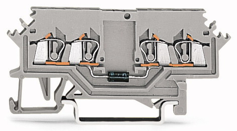 Wago 279-623/281-411 4P Grey electrical terminal block