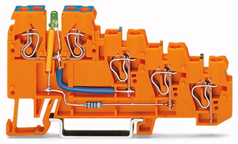 Wago 270-574/281-483 5P Orange electrical terminal block