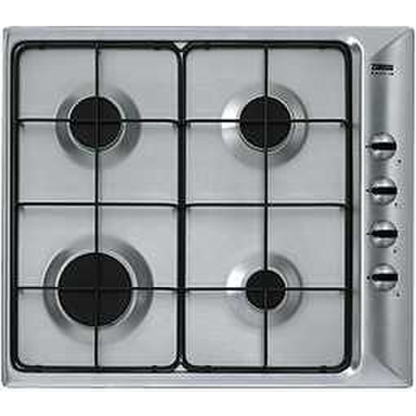 Zanussi ZGL64X gas heater built-in Gas hob Silver