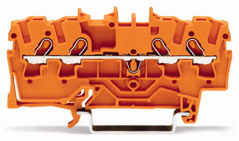 Wago 2001-1402 Orange Elektrischer Anschlussblock