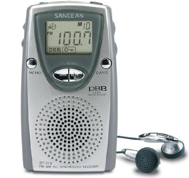 Sangean DT-210 Pocket Radio Персональный Цифровой радиоприемник