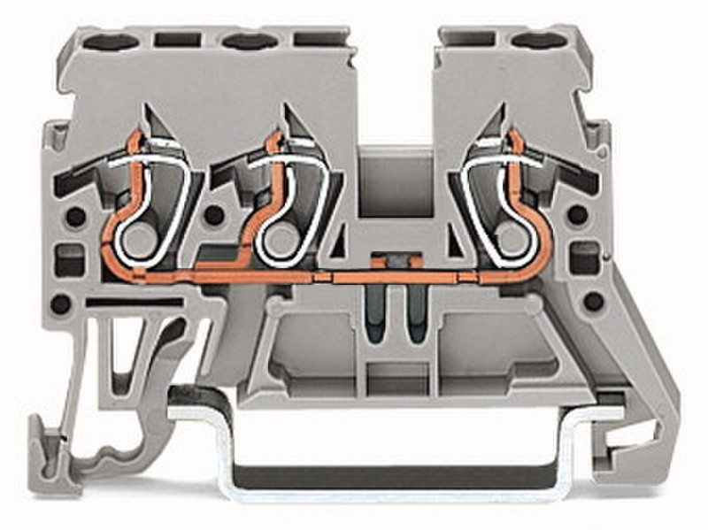 Wago 870-682 3P Orange Elektrischer Anschlussblock