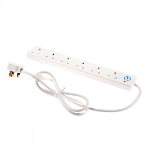 SMJ S6W2MC-MP 6AC outlet(s) 2m White surge protector