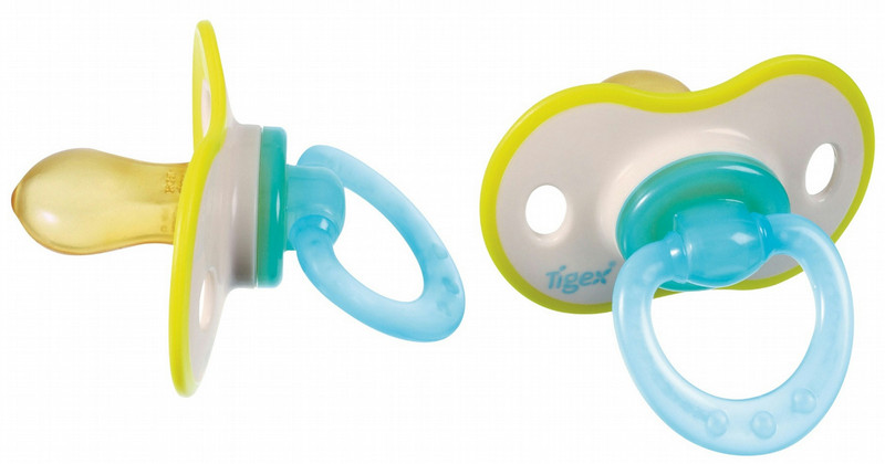 Tigex 80602225 Classic baby pacifier Latex Blue,White,Yellow baby pacifier