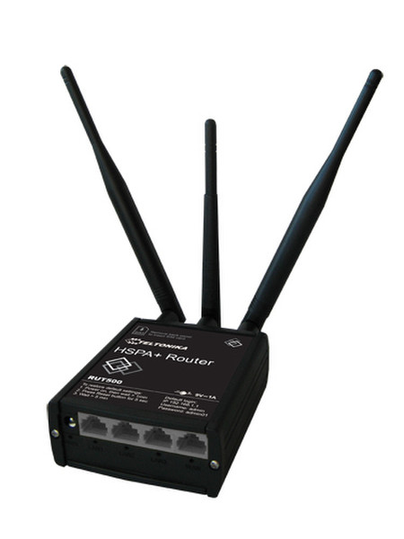 Teltonika RUT500 Einzelband (2,4GHz) Schnelles Ethernet 3G Schwarz WLAN-Router