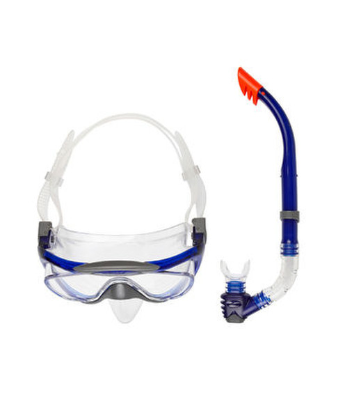 Speedo Glide Mask and Snorkel Set Blau, Weiß Erwachsener Schnorchel-Set