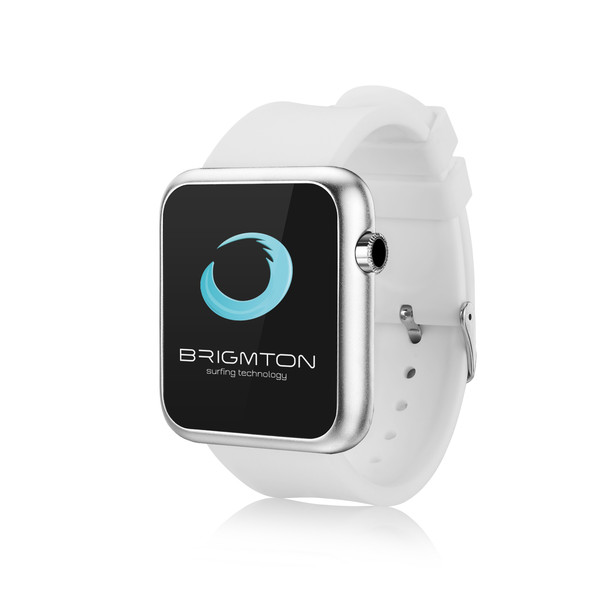 Brigmton BWATCH-BT3B 1.44Zoll 66g Silber Smartwatch