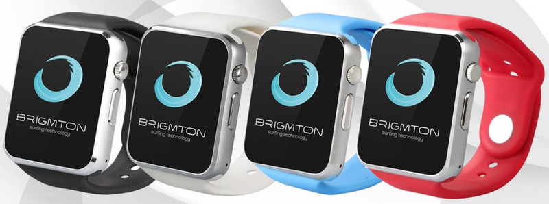 Brigmton BWATCH-BT4B 1.54Zoll 55g Silber Smartwatch