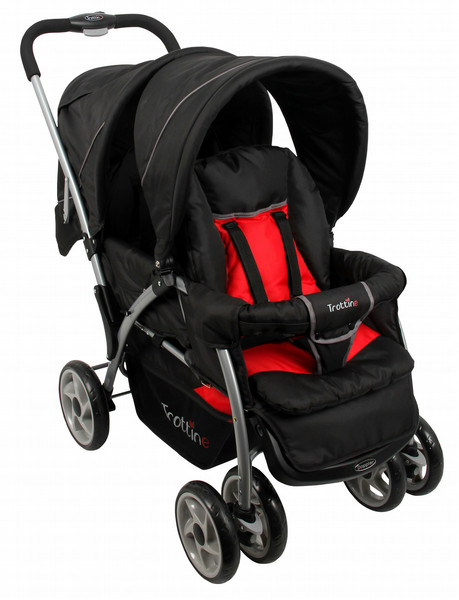 TROTTINE 3496180295164 Tandem stroller 1seat(s) Black,Red pram/stroller