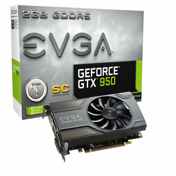 EVGA GeForce GTX 950 GeForce GTX 950 2ГБ GDDR5