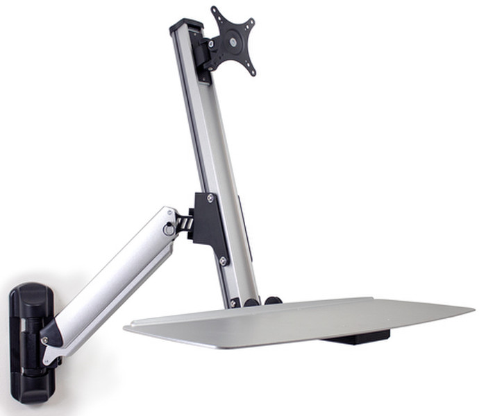 DoubleSight DS-ERGO-100WM 30" Black,Silver flat panel wall mount