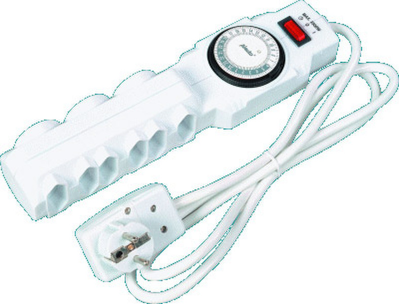 Alecto VSD-9 6AC outlet(s) 230V Weiß Spannungsschutz