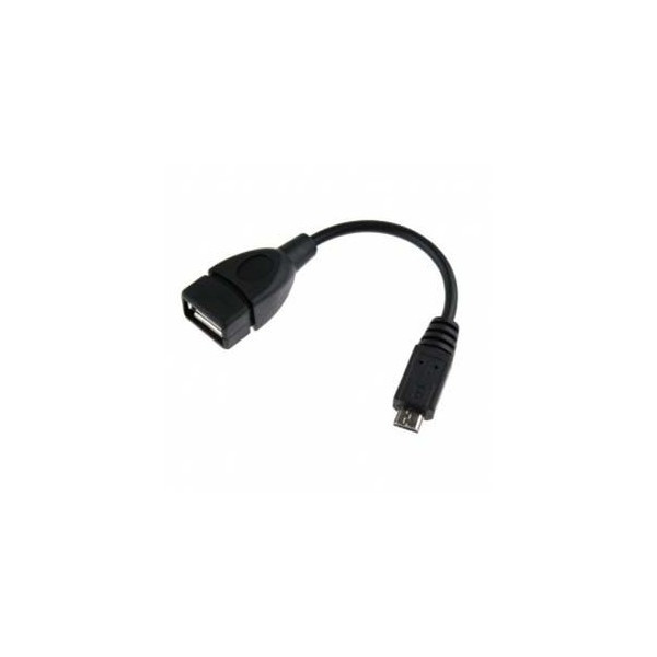 Unirise USB-OTG-06I USB 2.0 A USB B Micro Черный кабельный разъем/переходник