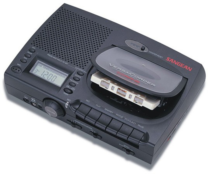 Sangean Voice-Activated Desktop Players QSR 1 Black cassette player
