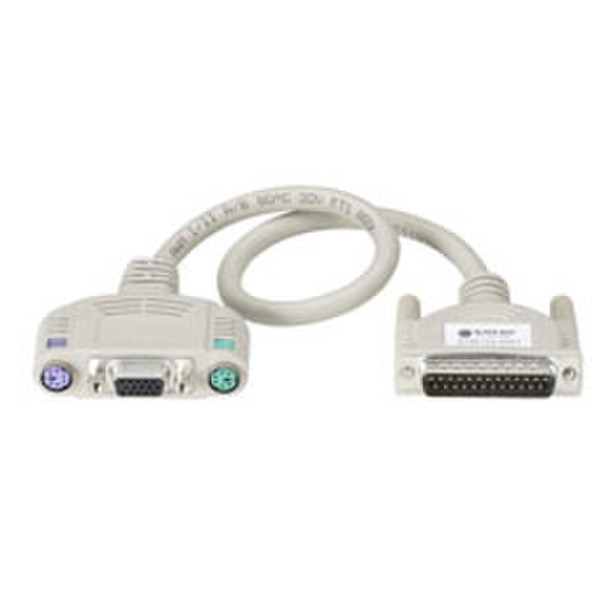 Black Box EHN154-0005 1.5m White keyboard video mouse (KVM) cable
