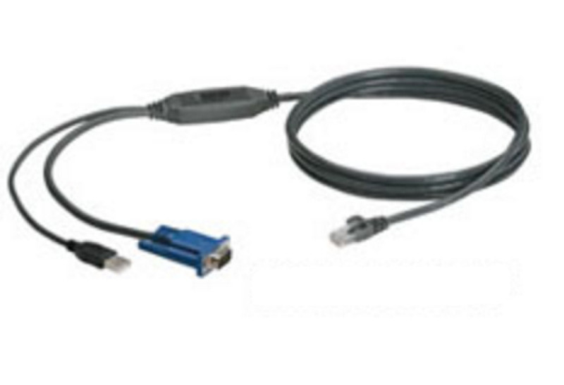 Black Box EHN21000USB-0010 3m Schwarz Tastatur/Video/Maus (KVM)-Kabel