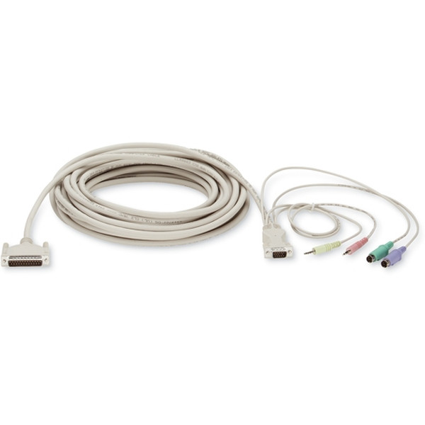 Black Box EHN382-0005-LS 1.5m White keyboard video mouse (KVM) cable