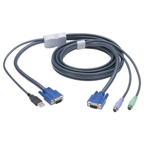 Black Box EHN428-0016 4.8m Grey keyboard video mouse (KVM) cable