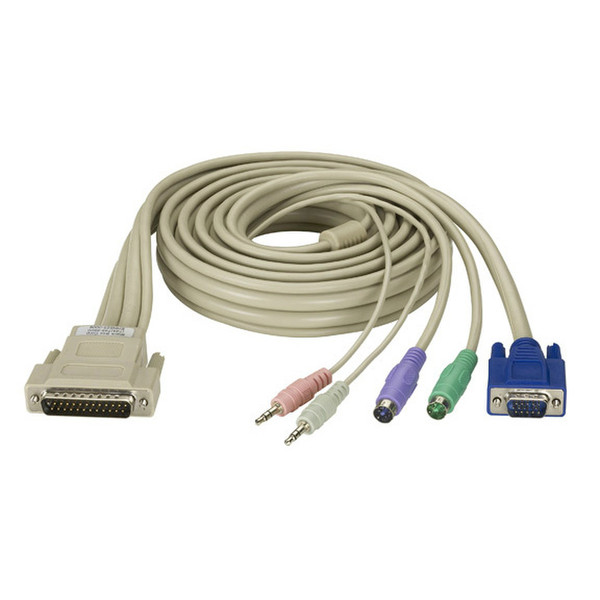 Black Box EHN825-0016 5m Beige keyboard video mouse (KVM) cable