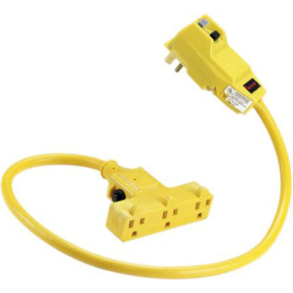 Black Box EPL115 0.6m NEMA 5-15P Yellow power cable