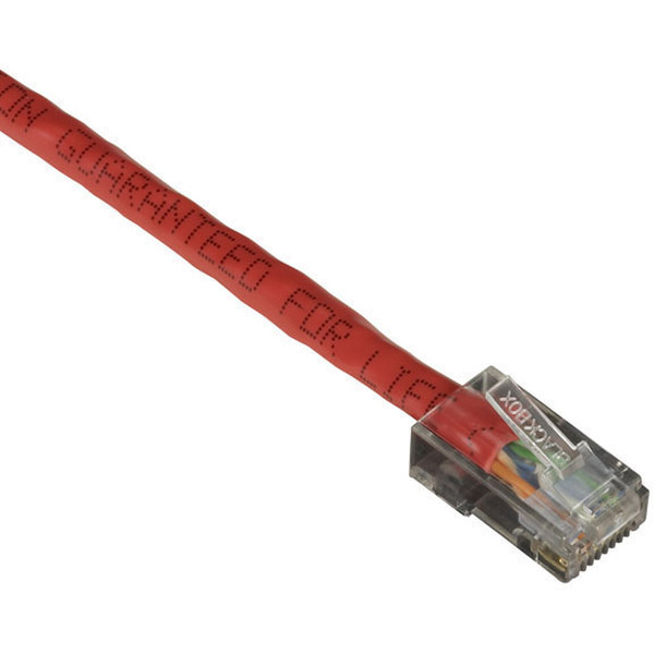 Black Box Cat6, 3m 3m Cat6 U/UTP (UTP) Red networking cable