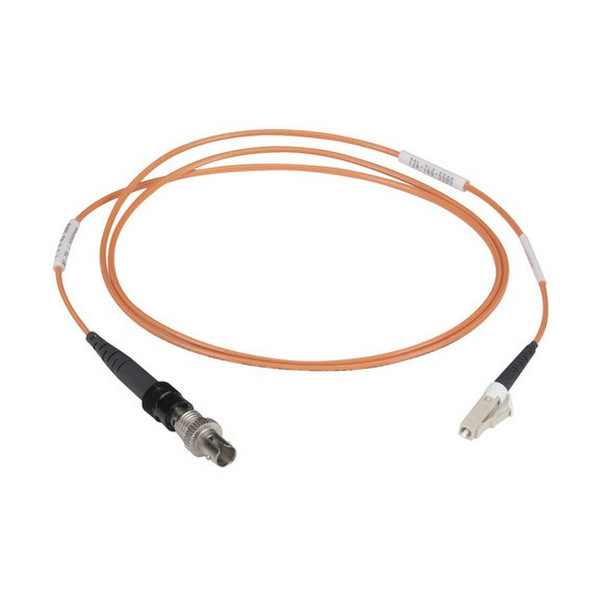 Black Box LC-ST, m-f, 1m LC/SC Black,Orange fiber optic adapter