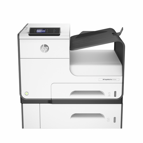 HP PageWide Pro 452dwt Printer & Tray Цвет 2400 x 1200dpi A4 Wi-Fi Черный, Белый струйный принтер