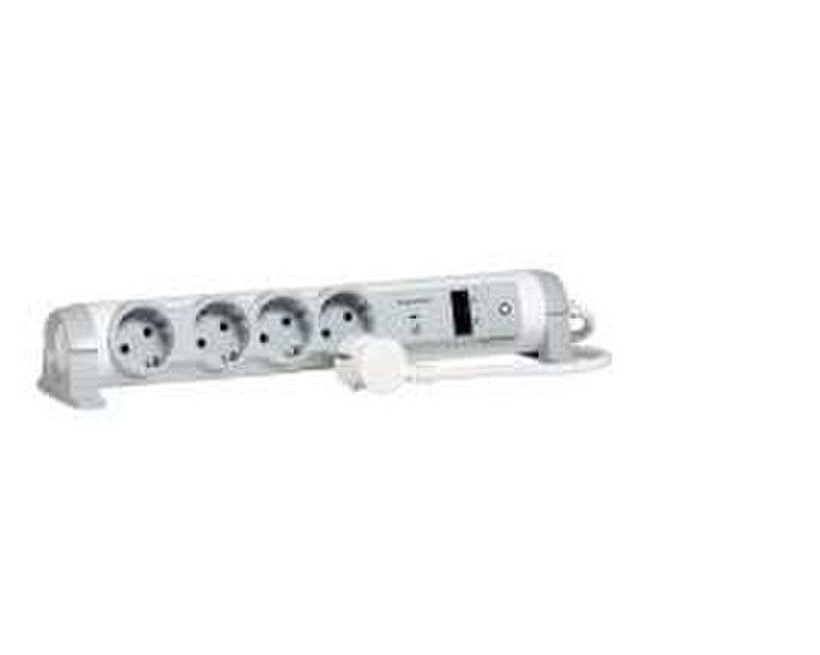 C2G Legrand 4AC outlet(s) 1.5m Grey,White surge protector