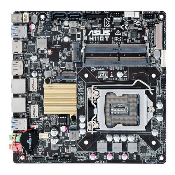 ASUS H110T Intel H110 LGA 1151 (Socket H4) Mini ITX материнская плата