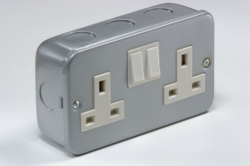 SMJ PPMCSK2G Grey socket-outlet