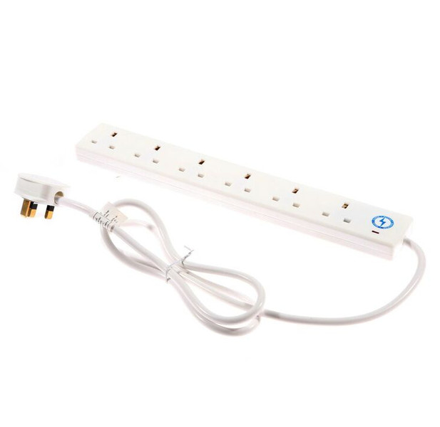 SMJ S6W2MP-X 6AC outlet(s) 2m White surge protector