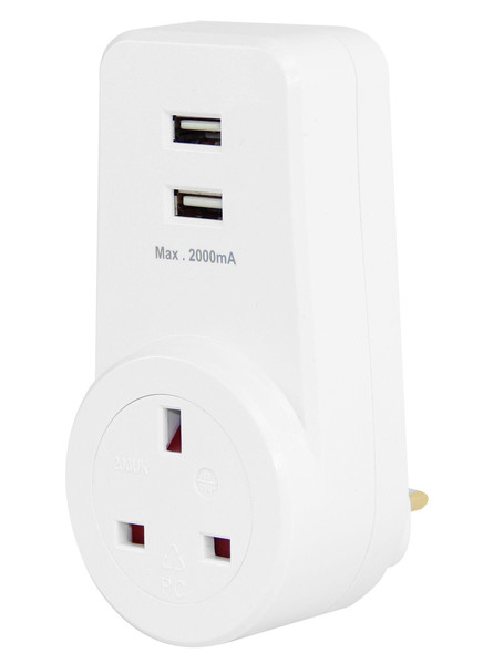 SMJ USBADP Type G (UK) White power plug adapter
